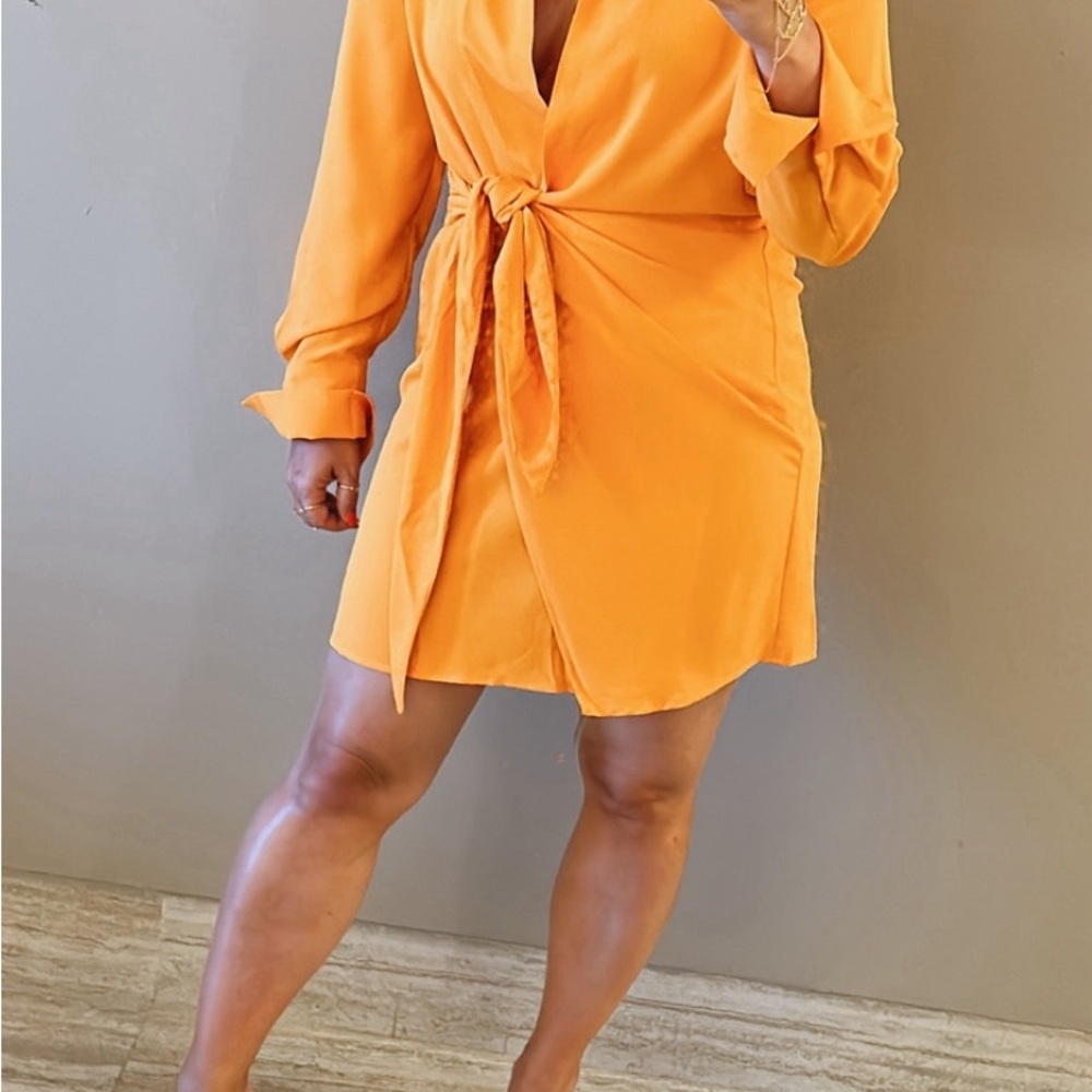 House of Harlow Orange Dress